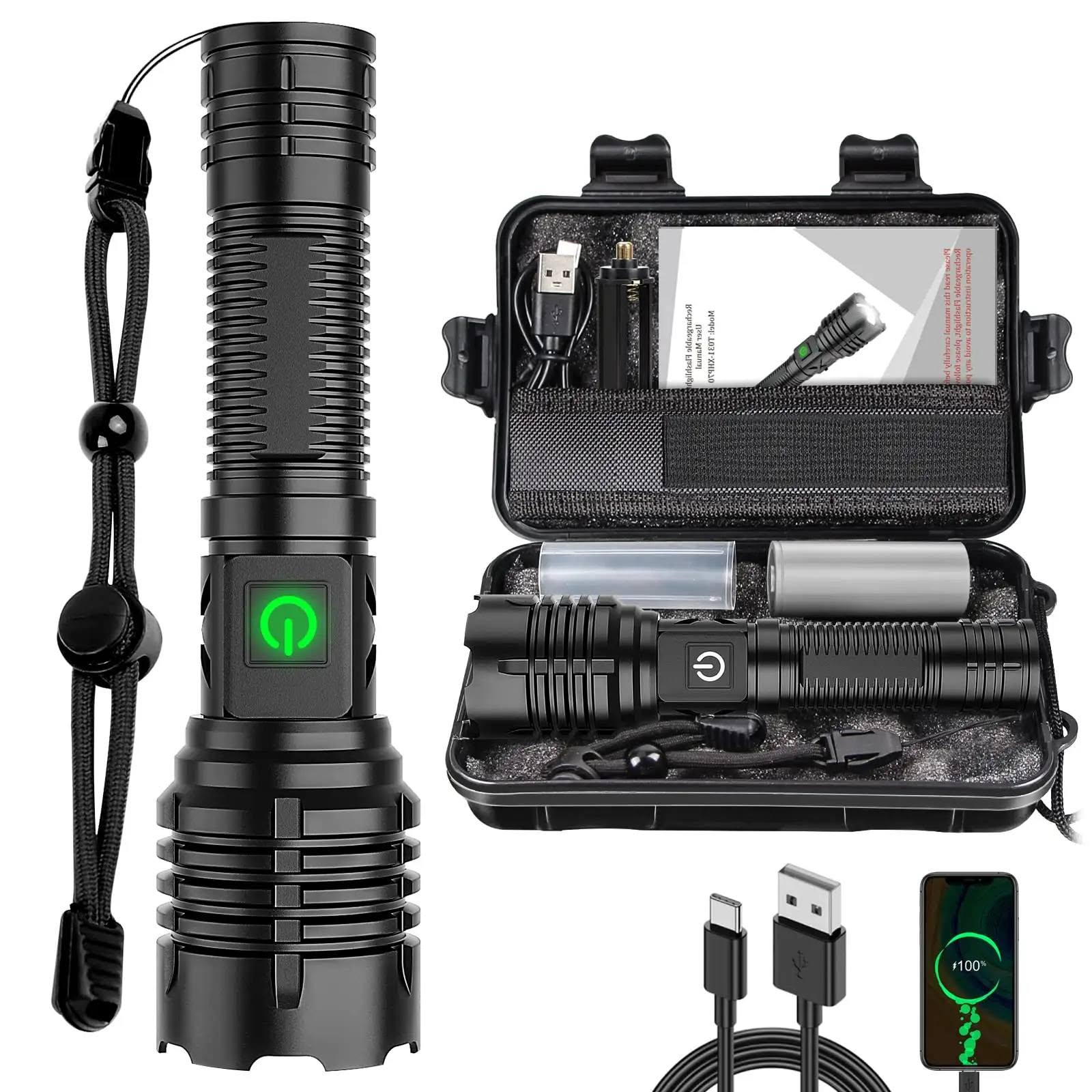 Ultra Bright Tactical Rechargeable Flashlight - Image 6