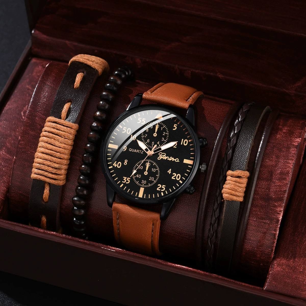 Men’s Watch & Bracelet Combo
