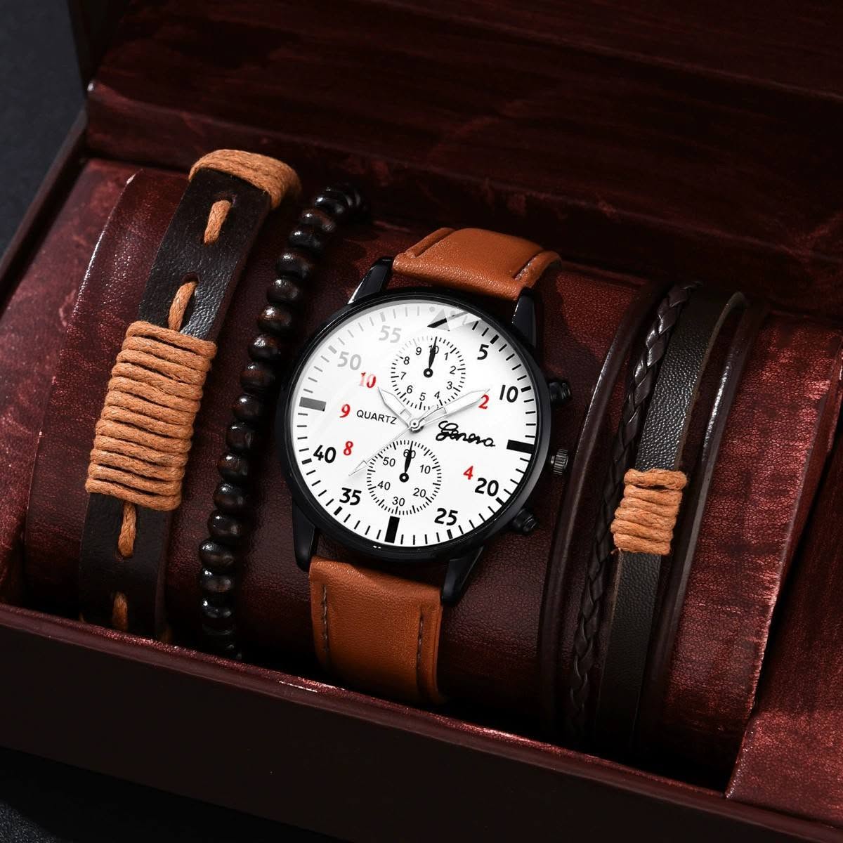 Men’s Watch & Bracelet Combo - Image 3