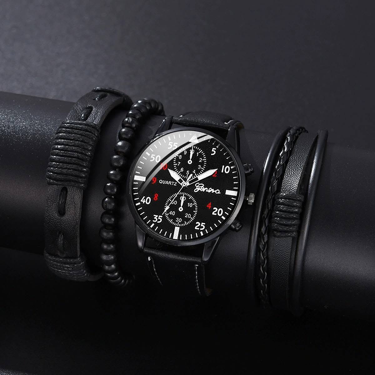 Men’s Watch & Bracelet Combo - Image 2