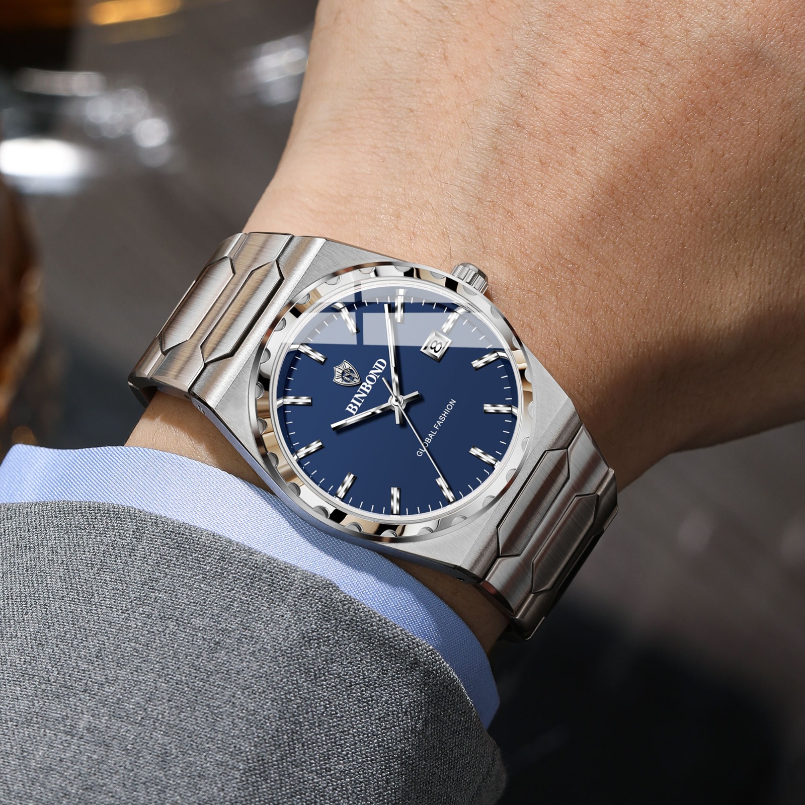 BINBOND Luxury Men's Quartz Watch - Image 2